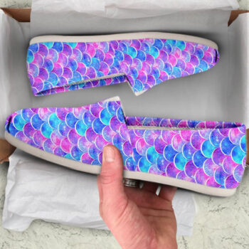 Mermaid Tail Shoes | Custom Canvas Sneakers For Kids & Adults