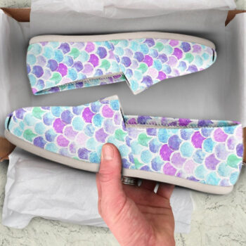 Cute Mermaid Shoes | Custom Canvas Sneakers For Kids & Adults