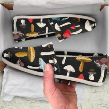 Mushroom Casual Shoes | Custom Canvas Sneakers For Kids & Adults