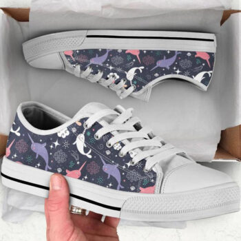 Low Top Narwhal Shoes | Custom Low Tops Sneakers For Kids & Adults