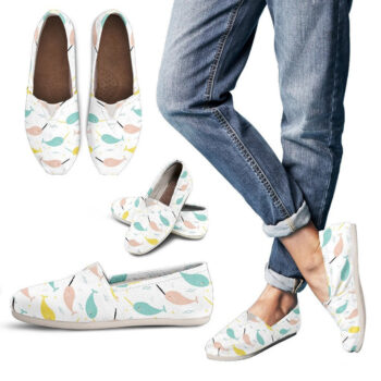 Cute Narwhal Shoes | Custom Canvas Sneakers For Kids & Adults