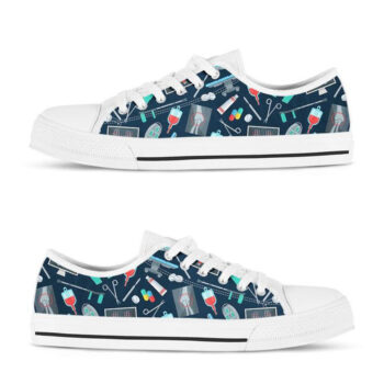 Doctor Nurse Shoes | Custom Low Tops Sneakers For Kids & Adults