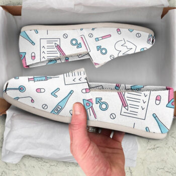 Cute Nurse Shoes | Custom Canvas Sneakers For Kids & Adults