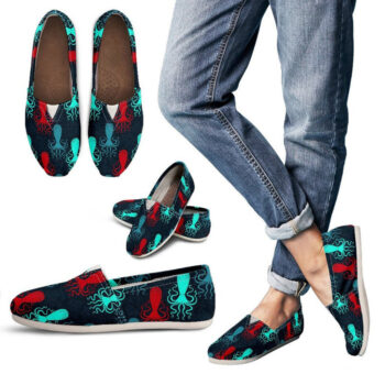 Colorful Octopus Shoes | Custom Canvas Sneakers For Kids & Adults