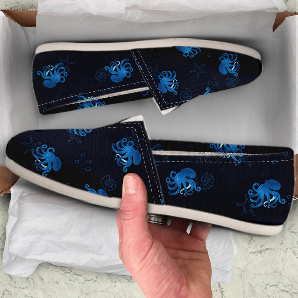 Octopus Lover Shoes | Custom Canvas Sneakers For Kids & Adults