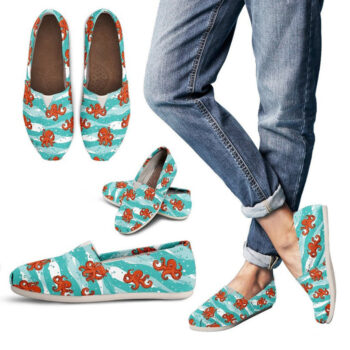 Kawaii Octopus Shoes | Custom Canvas Sneakers For Kids & Adults