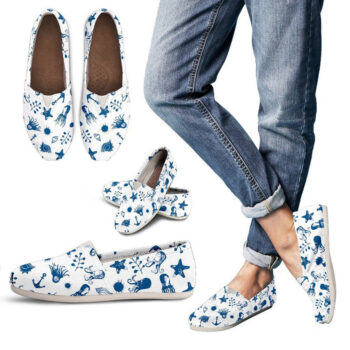 Octopus Pattern Shoes | Custom Canvas Sneakers For Kids & Adults