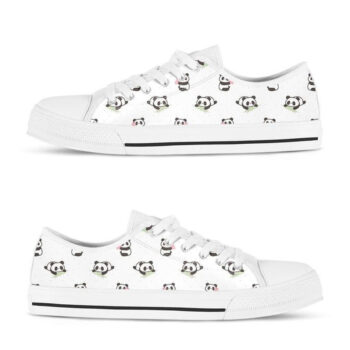 Low Top Panda Shoes | Custom Low Tops Sneakers For Kids & Adults