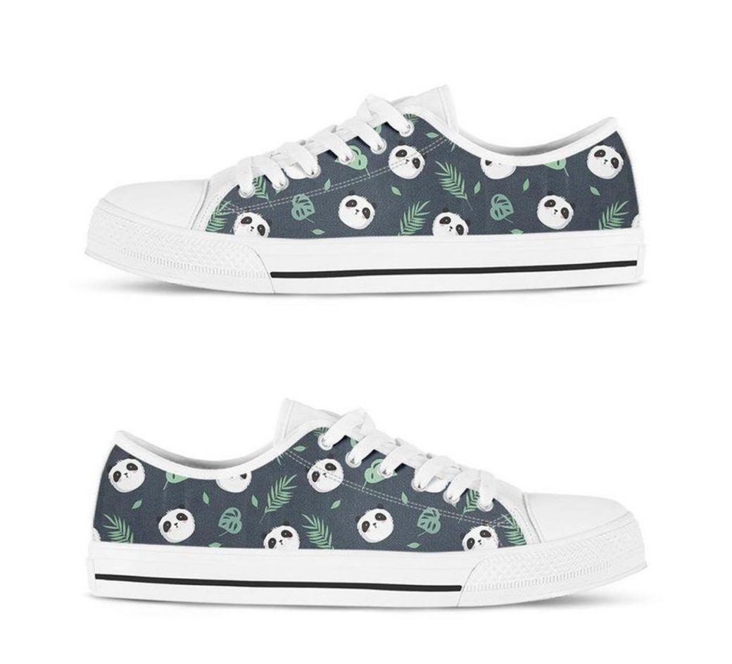 Panda Lover Shoes | Custom Low Tops Sneakers For Kids & Adults