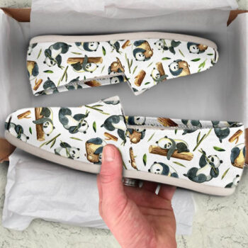 Lazy Panda Shoes | Custom Canvas Sneakers For Kids & Adults