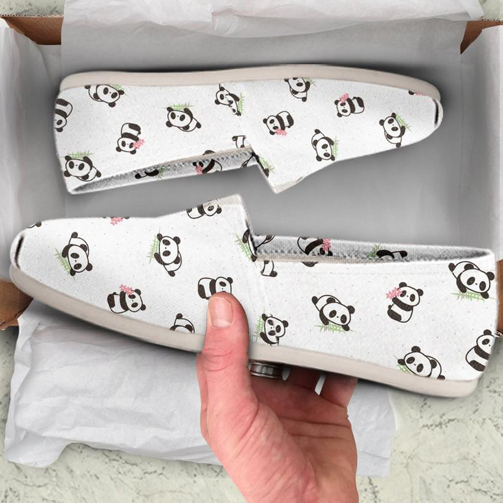 Baby Panda Shoes | Custom Canvas Sneakers For Kids & Adults
