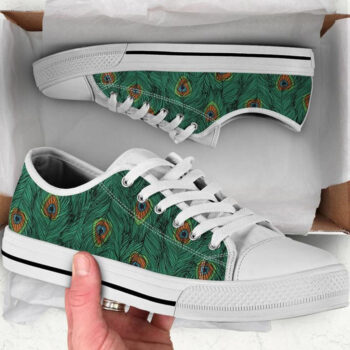 Womens Peacock Shoes | Custom Low Tops Sneakers For Kids & Adults