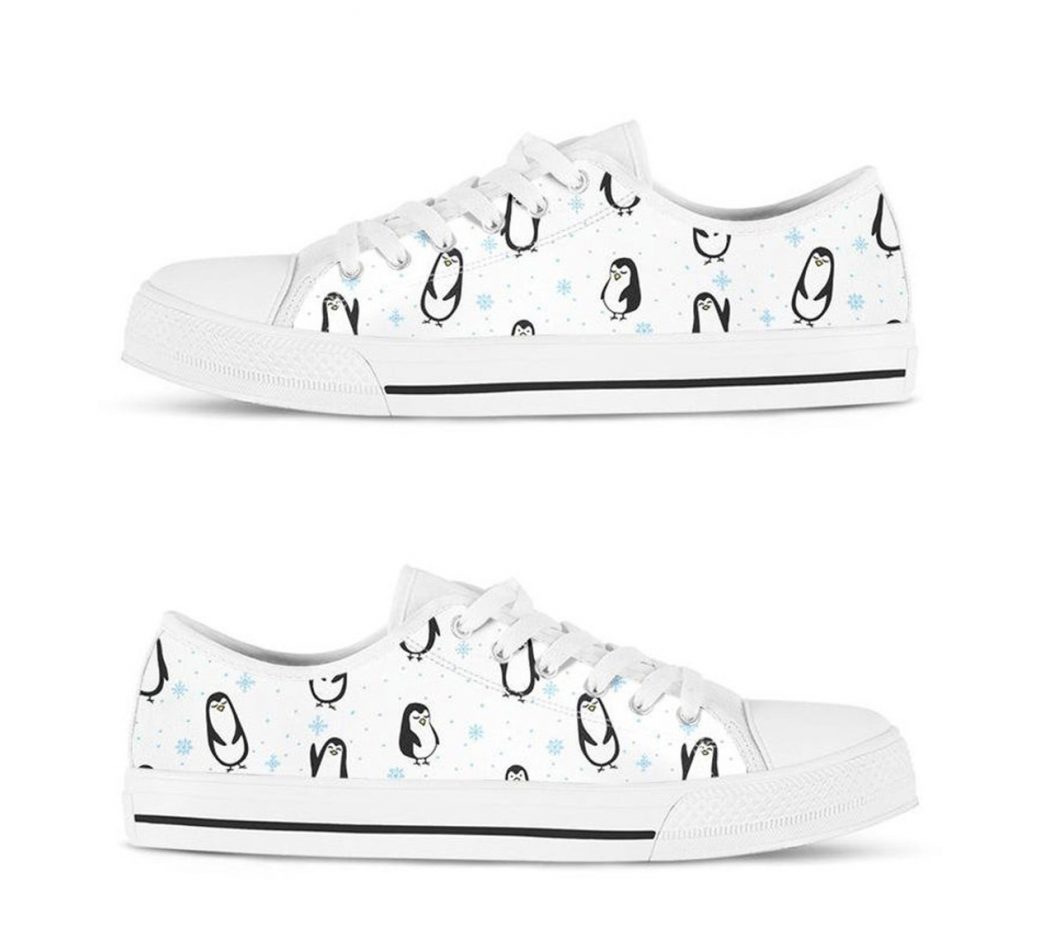 Low Top Penguin Shoes | Custom Low Tops Sneakers For Kids & Adults