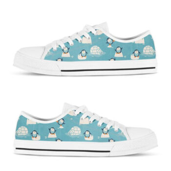 Womens Penguin Shoes | Custom Low Tops Sneakers For Kids & Adults