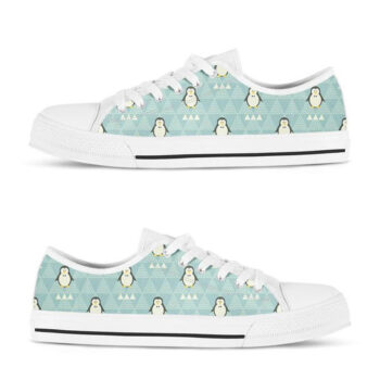 Ice Penguin Shoes | Custom Low Tops Sneakers For Kids & Adults