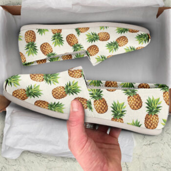 Pineapple Design Shoes | Custom Canvas Sneakers For Kids & Adults