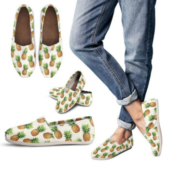 Pineapple Design Shoes | Custom Canvas Sneakers For Kids & Adults
