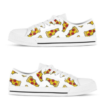 Pizza Time Shoes | Custom Low Tops Sneakers For Kids & Adults