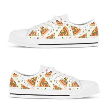 Mens Low Top Pizza Shoes | Custom Low Tops Sneakers For Kids & Adults