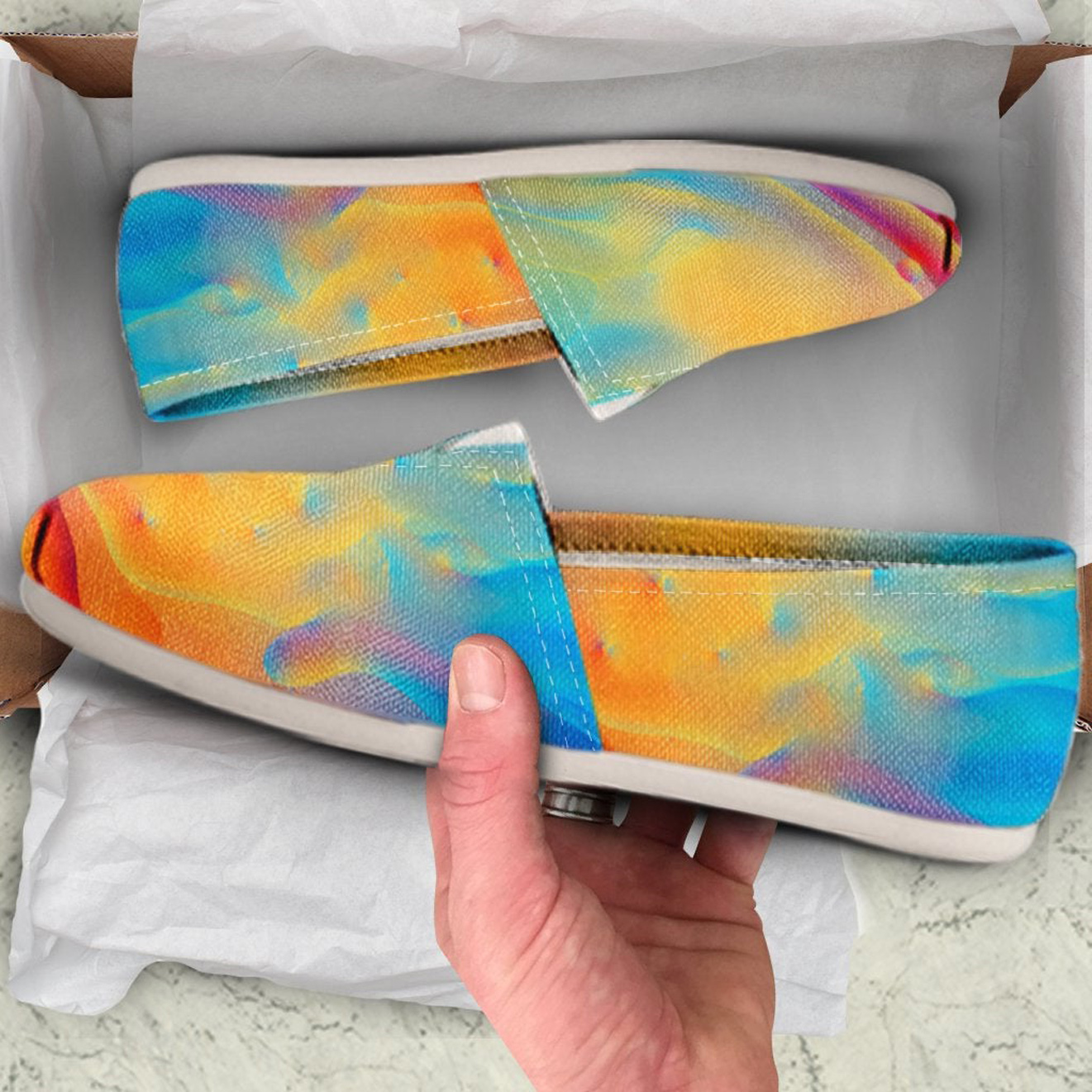 Psychedelic Abstract Shoes | Custom Canvas Sneakers For Kids & Adults