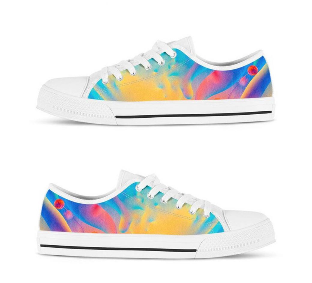 Psychedelic Abstract Shoes | Custom Low Tops Sneakers For Kids & Adults