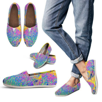Psychedelic Pattern Shoes | Custom Canvas Sneakers For Kids & Adults