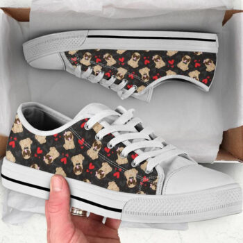 Pug Tennis Shoes | Custom Low Tops Sneakers For Kids & Adults