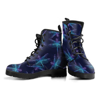 Womens Dragonfly Boots | Vegan Leather Lace Up Printed Boots For Women