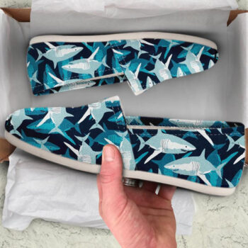 Megalodon Shark Shoes | Custom Canvas Sneakers For Kids & Adults
