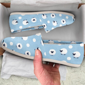 Sheep Kawaii Shoes | Custom Canvas Sneakers For Kids & Adults