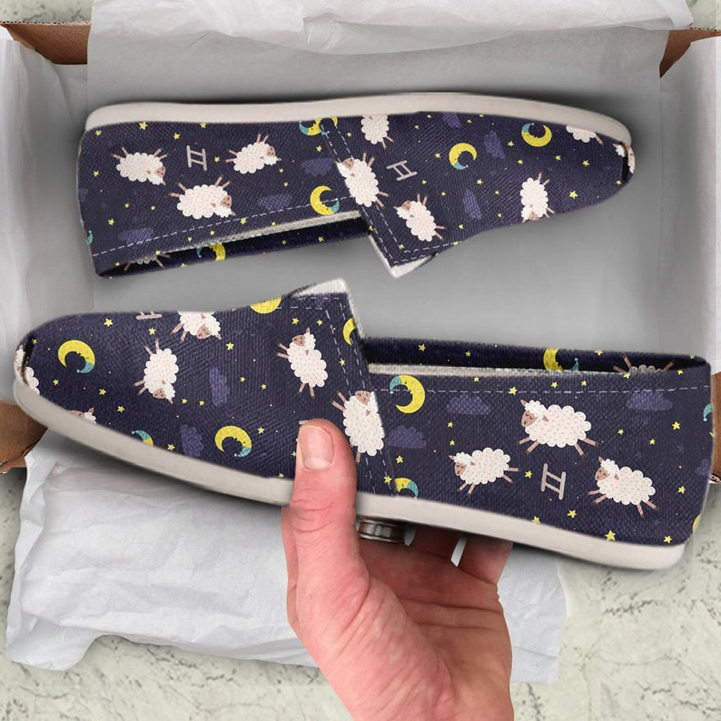 Cute Sheep Shoes | Custom Canvas Sneakers For Kids & Adults