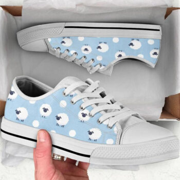 Kawaii Sheep Shoes | Custom Low Tops Sneakers For Kids & Adults