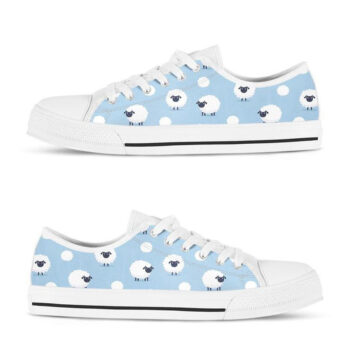 Kawaii Sheep Shoes | Custom Low Tops Sneakers For Kids & Adults