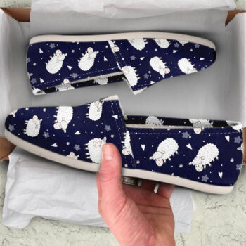 Cartoon Sheep Shoes | Custom Canvas Sneakers For Kids & Adults