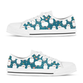 Adorable Sheep Shoes | Custom Low Tops Sneakers For Kids & Adults