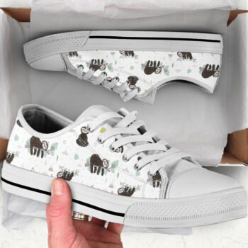 Low Top Sloth Shoes | Custom Low Tops Sneakers For Kids & Adults