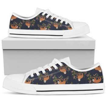Sloth Tennis Shoes | Custom Low Tops Sneakers For Kids & Adults