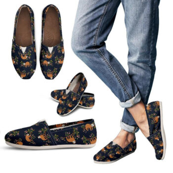 Sloth Printed Shoes | Custom Canvas Sneakers For Kids & Adults