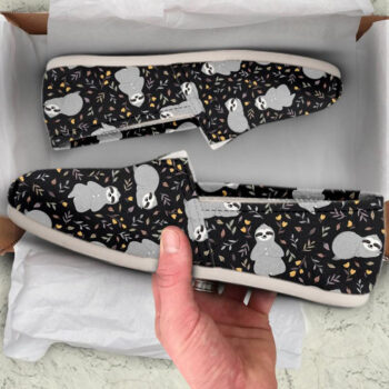 Sloth Women Shoes | Custom Canvas Sneakers For Kids & Adults