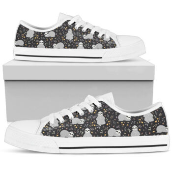 Funny Sloth Shoes | Custom Low Tops Sneakers For Kids & Adults