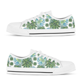 Succulent Low Top Shoes | Custom Low Tops Sneakers For Kids & Adults