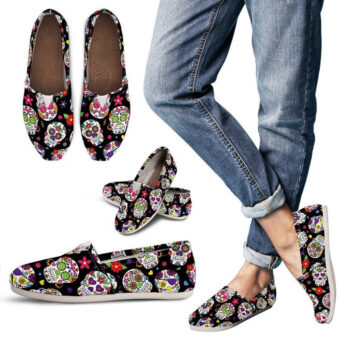Sugar Skull Shoes | Custom Canvas Sneakers For Kids & Adults