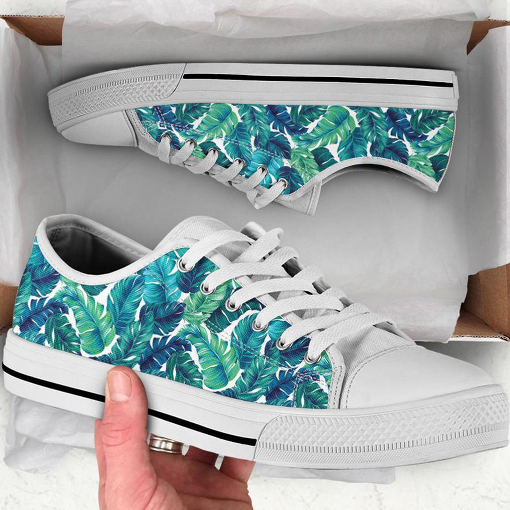 Tropical Print Shoes | Custom Low Tops Sneakers For Kids & Adults