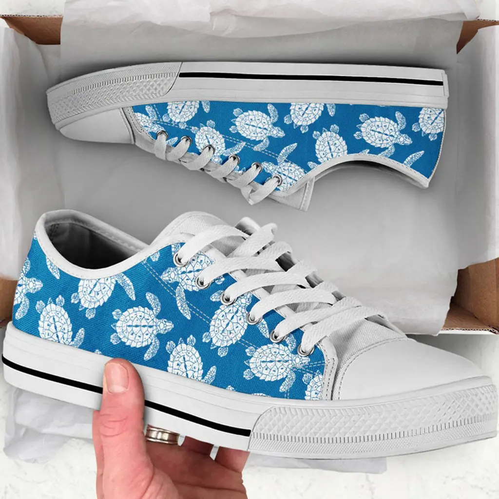 Sea Turtle Shoes | Custom Low Tops Sneakers For Kids & Adults