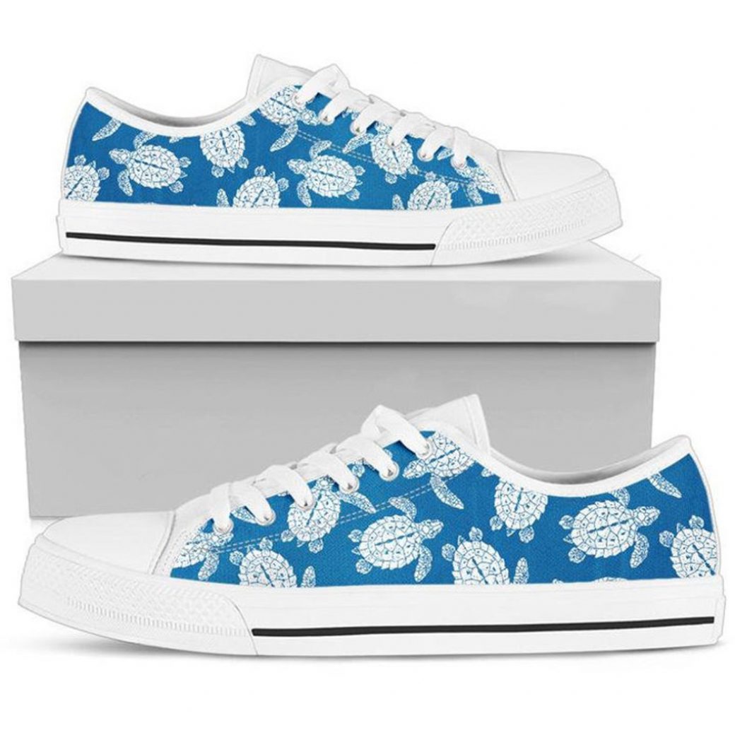 Sea Turtle Shoes | Custom Low Tops Sneakers For Kids & Adults