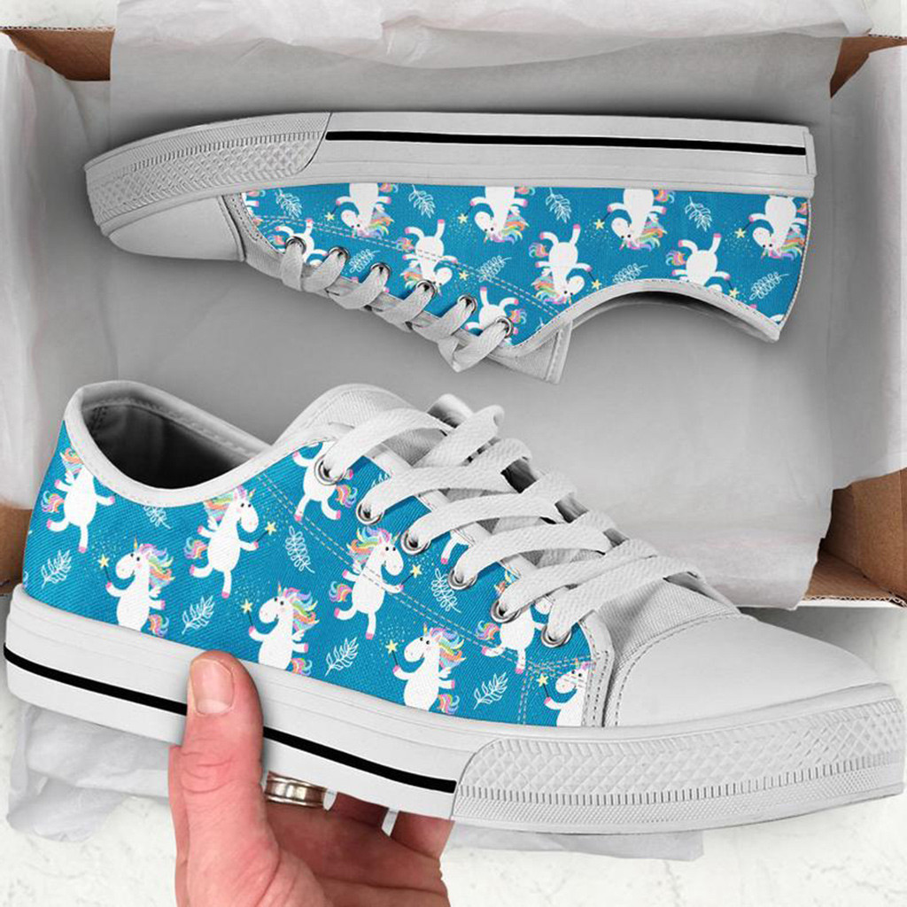 Unicorn Low Top Shoes | Custom Low Tops Sneakers For Kids & Adults