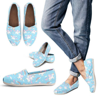 Unicorns Kawaii Shoes | Custom Canvas Sneakers For Kids & Adults