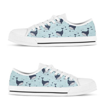 Big Whale Shoes | Custom Low Tops Sneakers For Kids & Adults