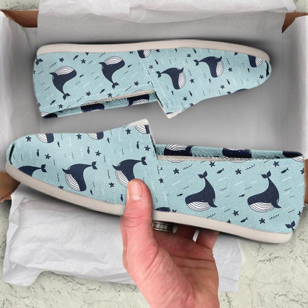 Blue Whale Shoes | Custom Canvas Sneakers For Kids & Adults