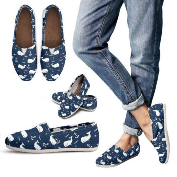Cute Whale Shoes | Custom Canvas Sneakers For Kids & Adults